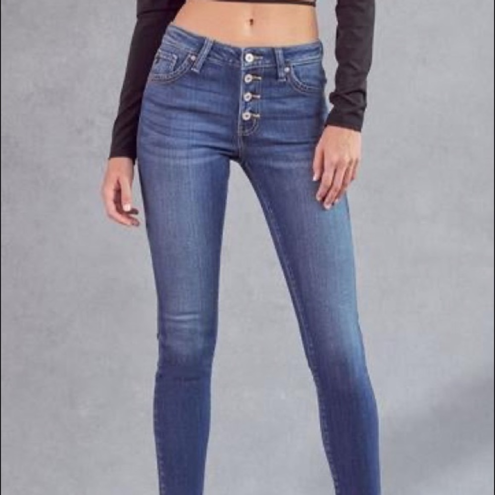 High rise dark wash KanCan jeans